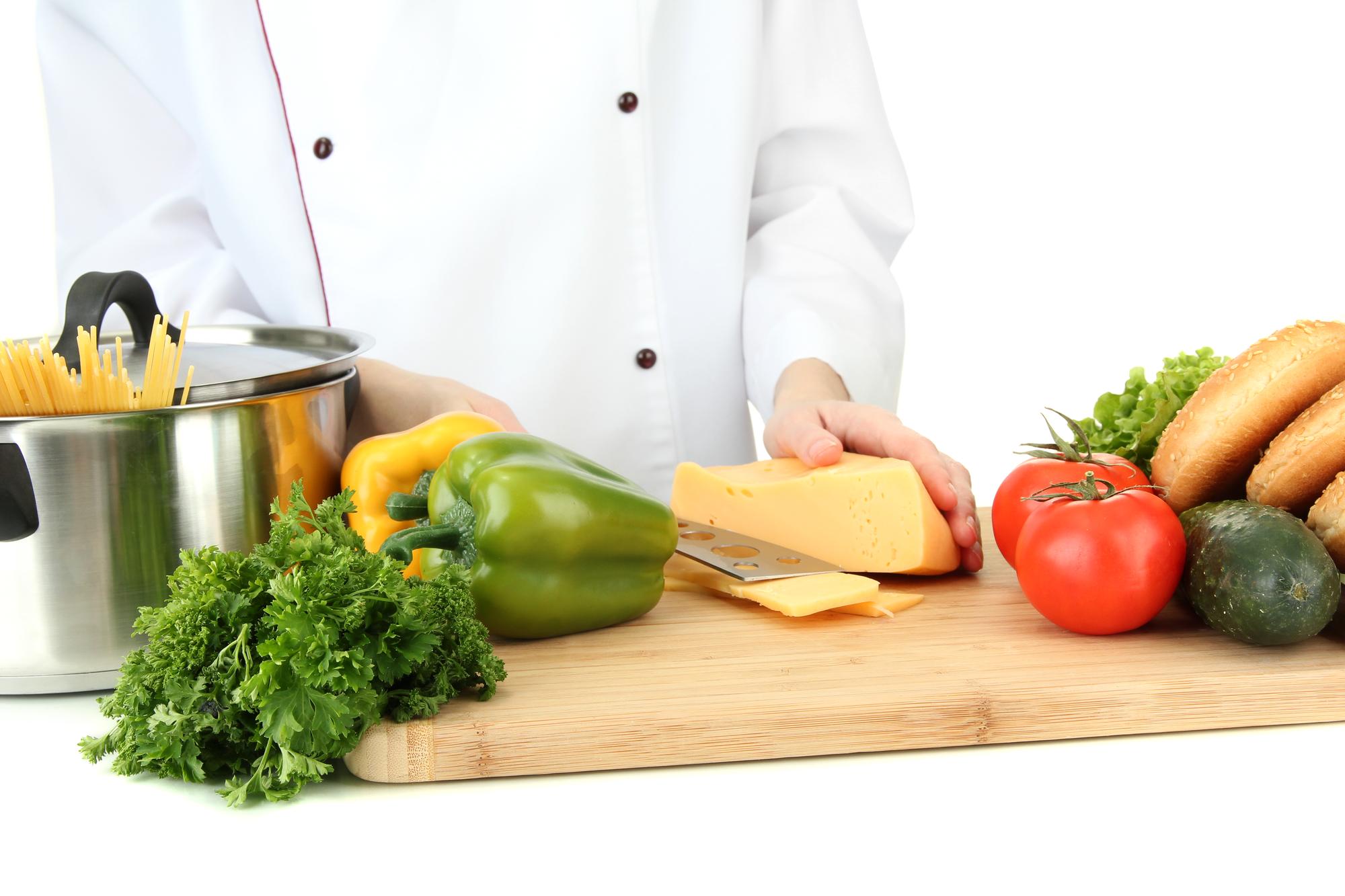 Preparazione ingredienti freschi